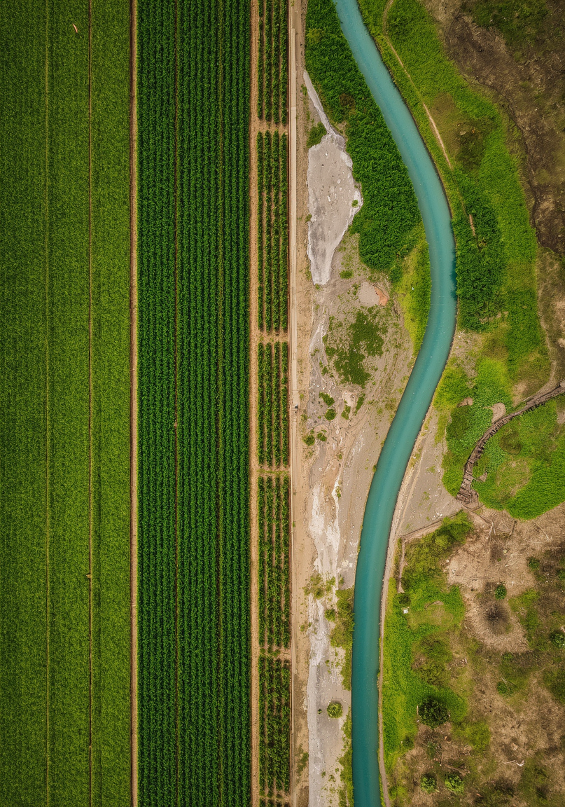 Productive farmland supported by reliable water